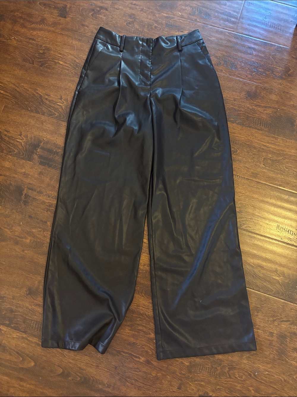 ba&sh Faux Leather Wide-Leg Pants